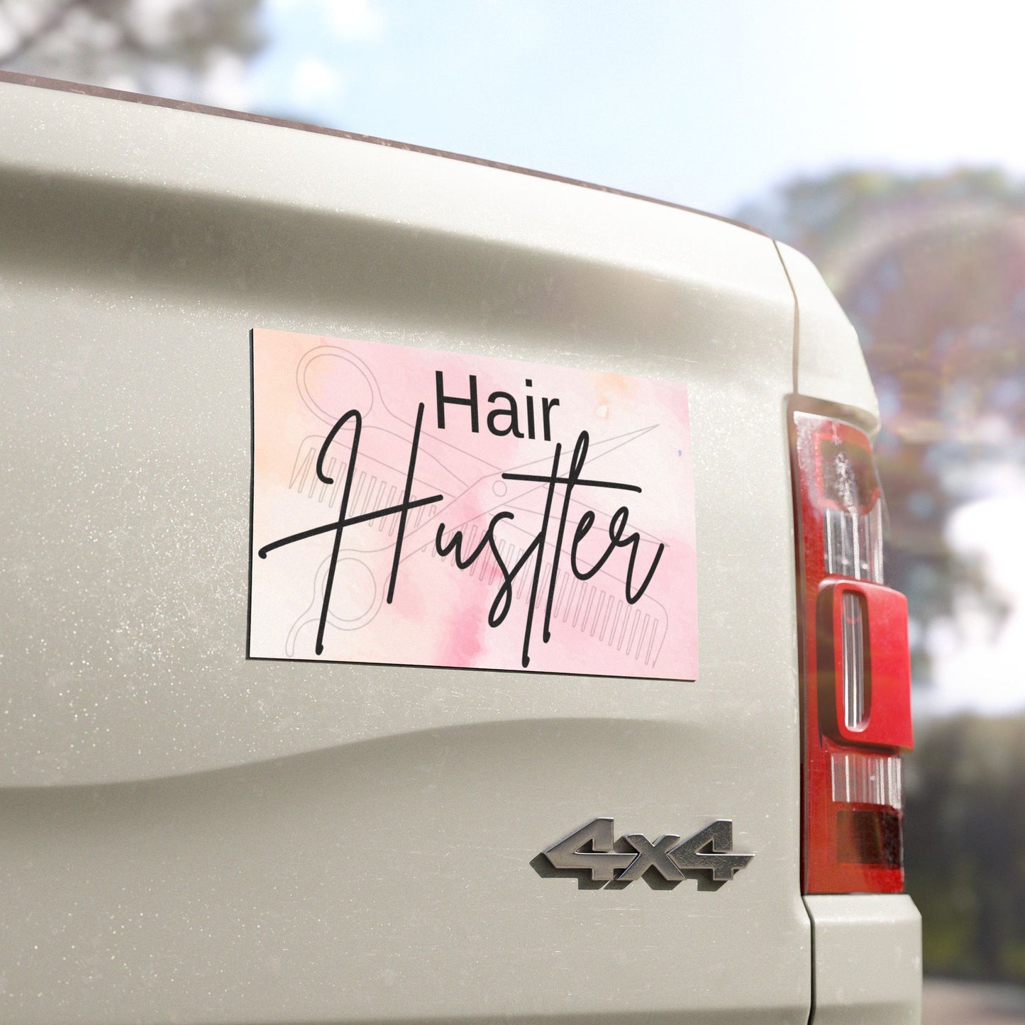 Hair Hustler Car Magnet | Hairstylist Car Sign