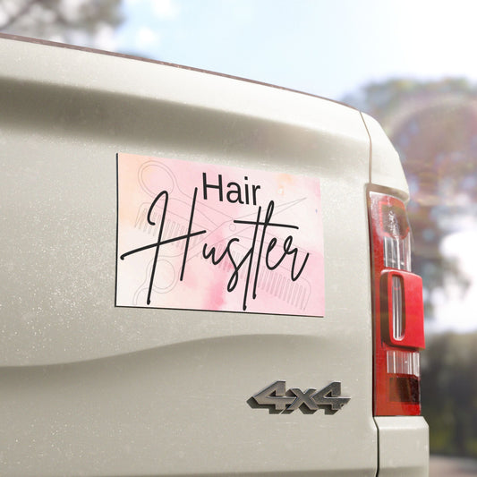 Hair Hustler Car Magnet | Hairstylist Car Sign