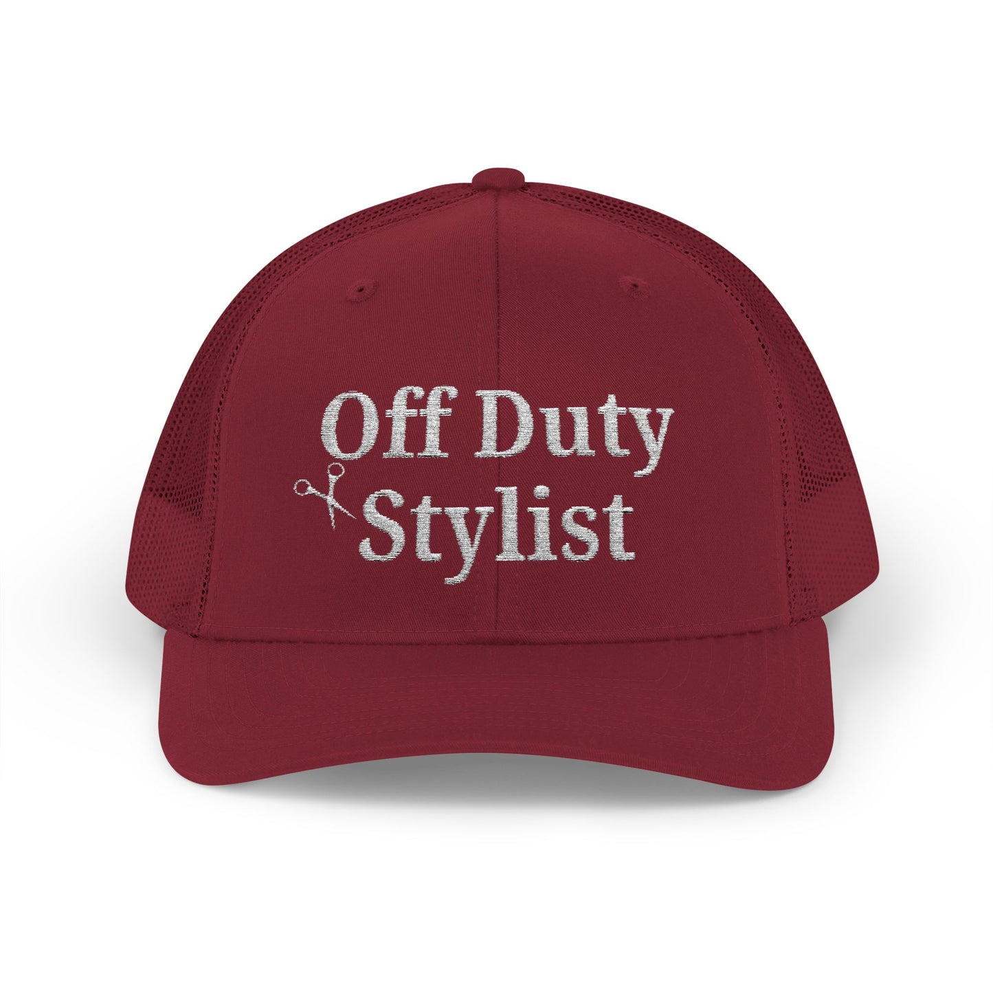 Off Duty Stylist Embroidered Snapback Cap