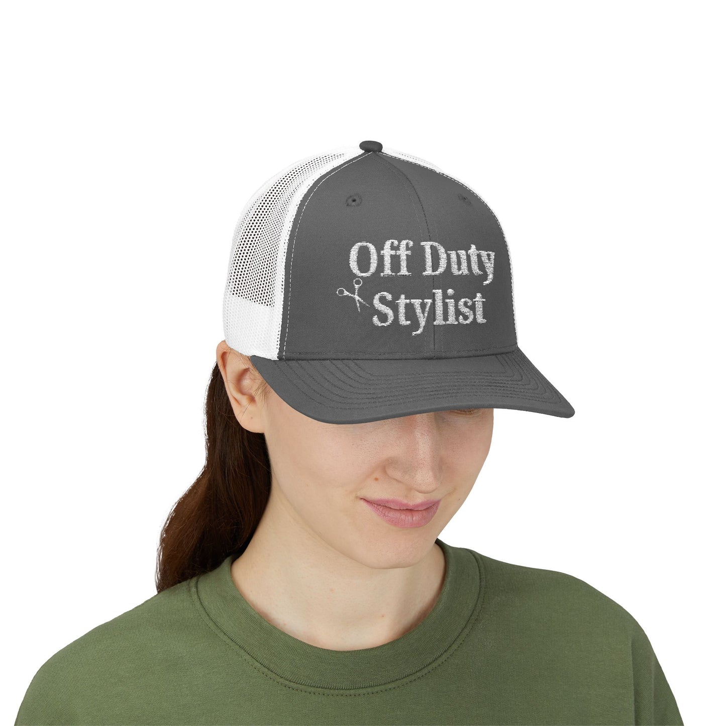 Off Duty Stylist Embroidered Snapback Cap