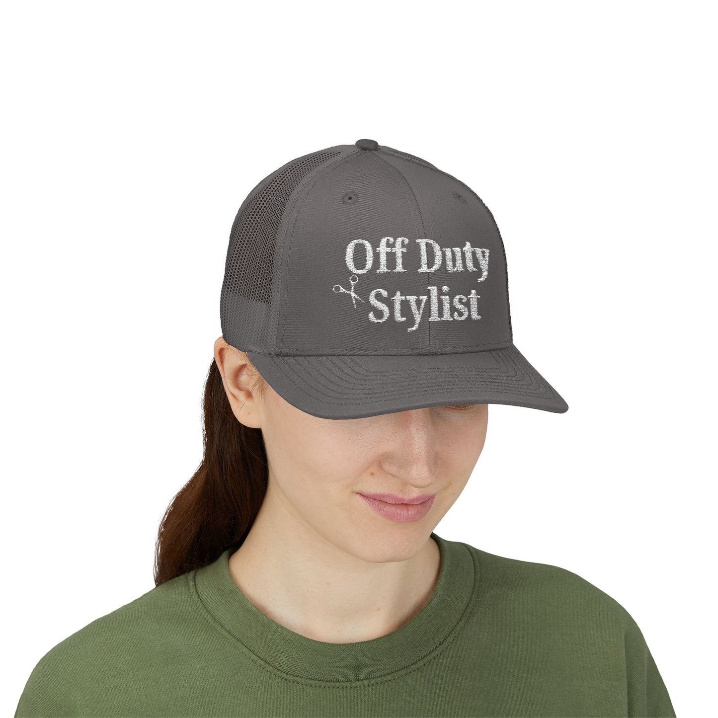 Off Duty Stylist Embroidered Snapback Cap