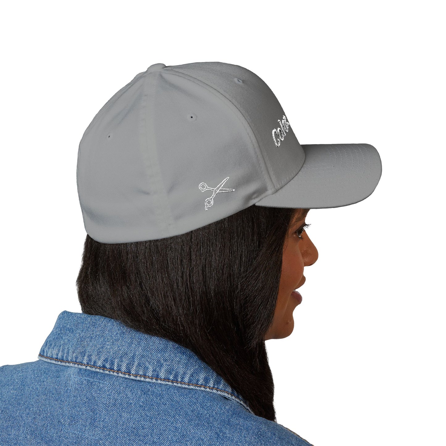 Color. Cut. Repeat. Flexfit Hat | Embroidered Hairstylist Cap