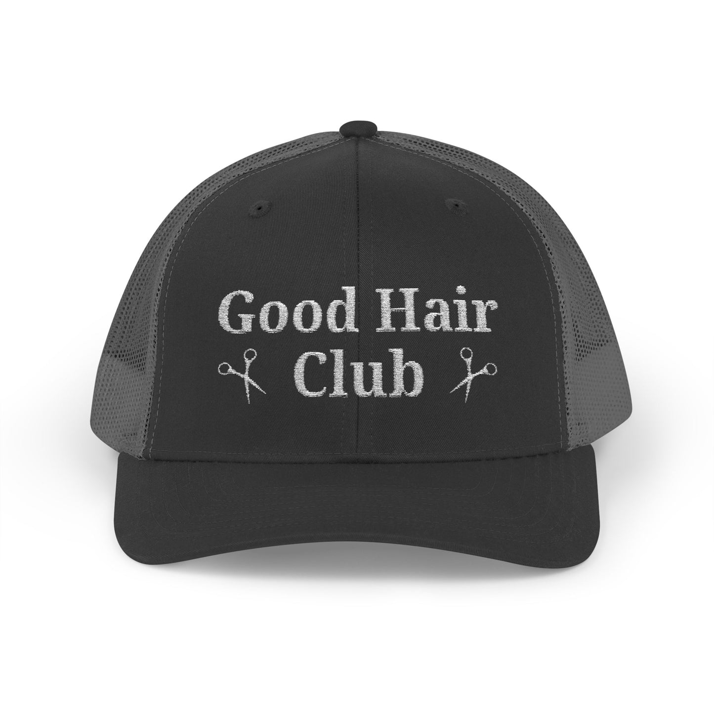 Good Hair Club Embroidered Trucker Hat | Hairstylist Hat
