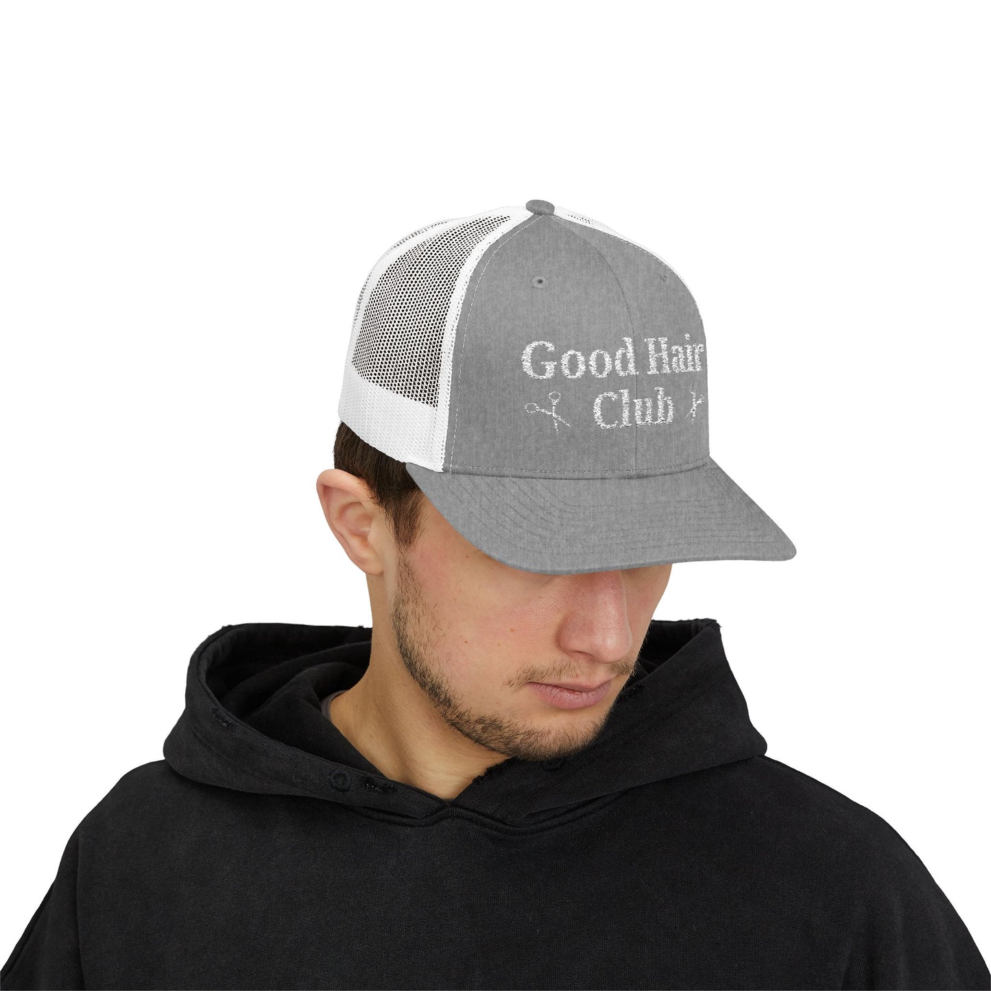 Good Hair Club Embroidered Trucker Hat | Hairstylist Hat