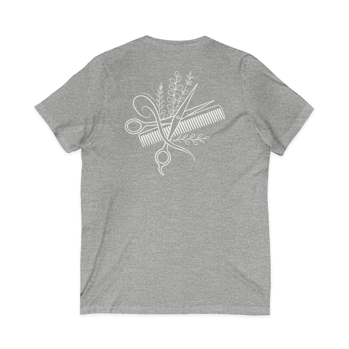 Color. Cut. Repeat. V-Neck Tee | Hairstylist Shirt