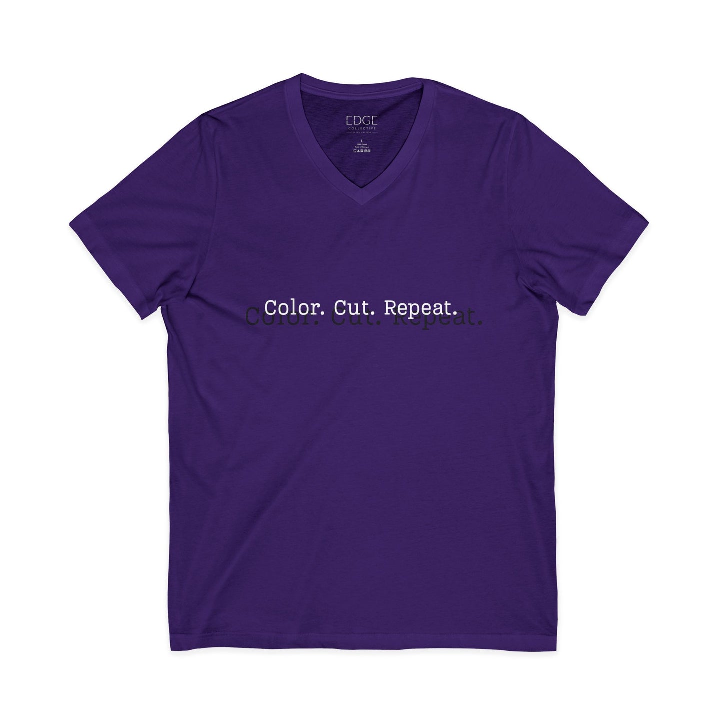 Color. Cut. Repeat. V-Neck Tee | Hairstylist Shirt