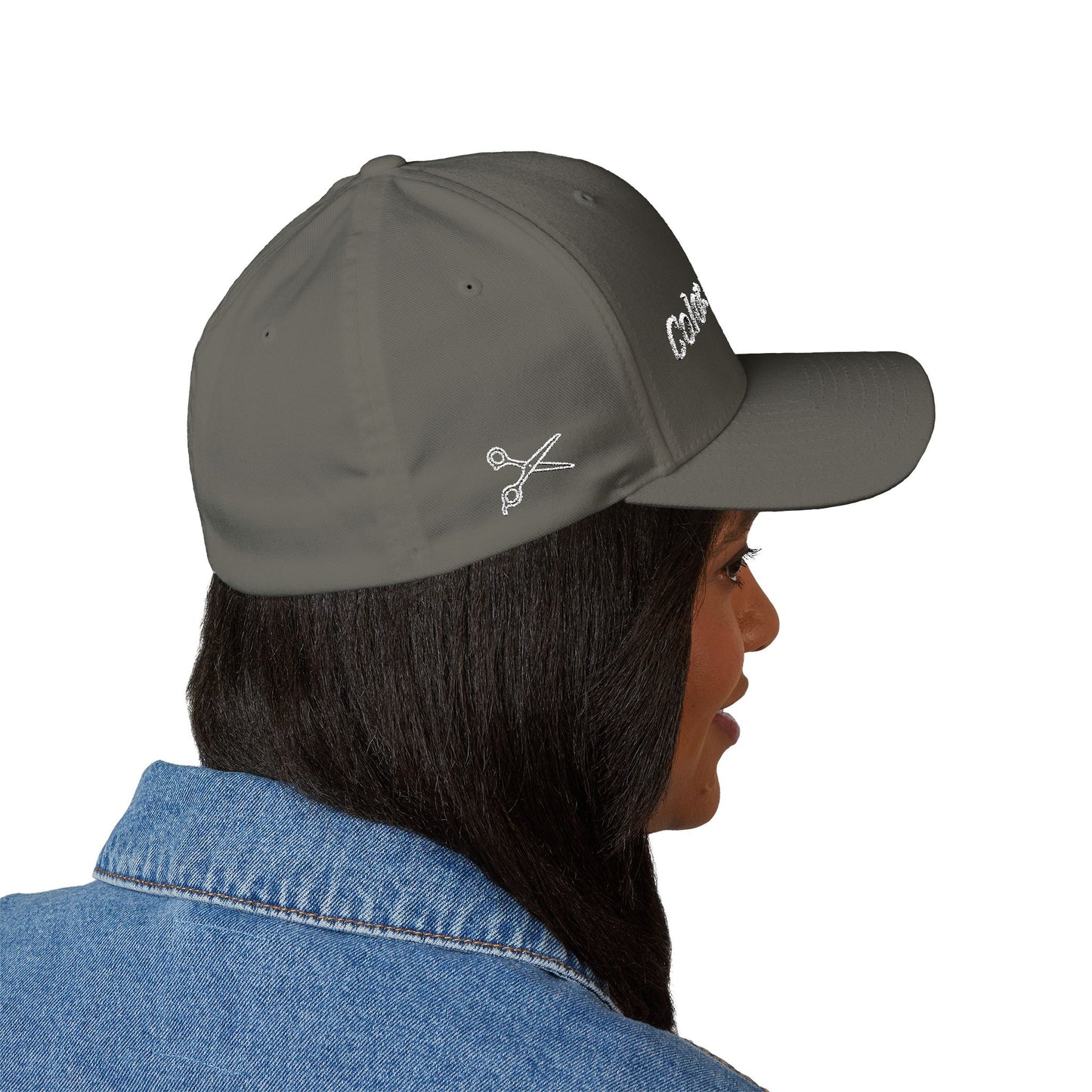 Color. Cut. Repeat. Flexfit Hat | Embroidered Hairstylist Cap