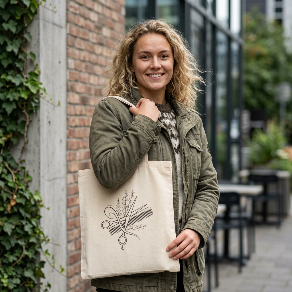 Beauty Is My Business Canvas Tote Bag | Hairstylist Gift | Salon Owner Bag | Hairdresser Everyday Tote
