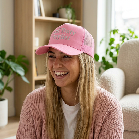 Off Duty Stylist Embroidered Snapback Cap