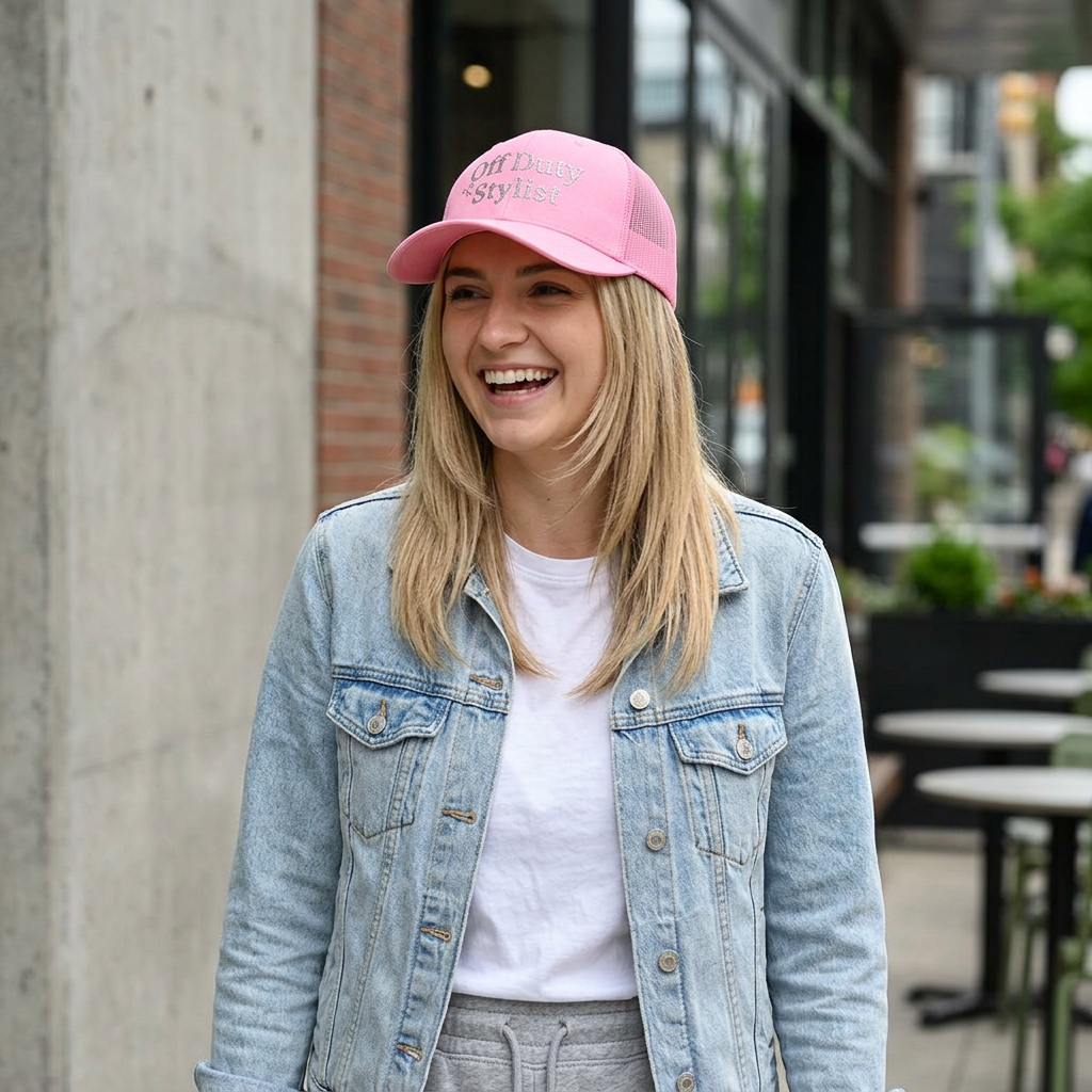Off Duty Stylist Embroidered Snapback Cap