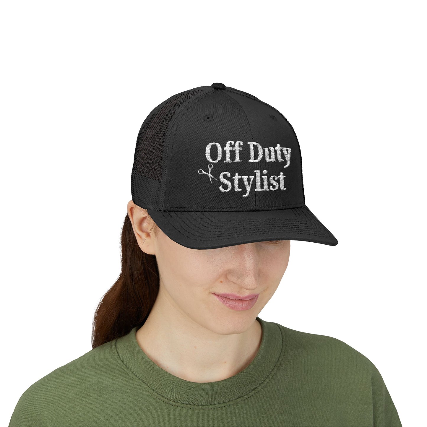 Off Duty Stylist Embroidered Snapback Cap