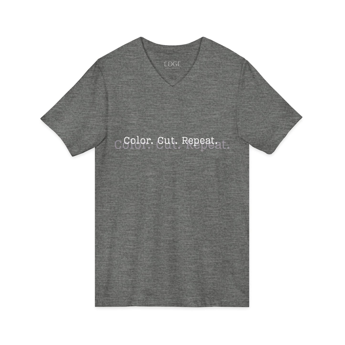 Color. Cut. Repeat. V-Neck Tee | Hairstylist Shirt