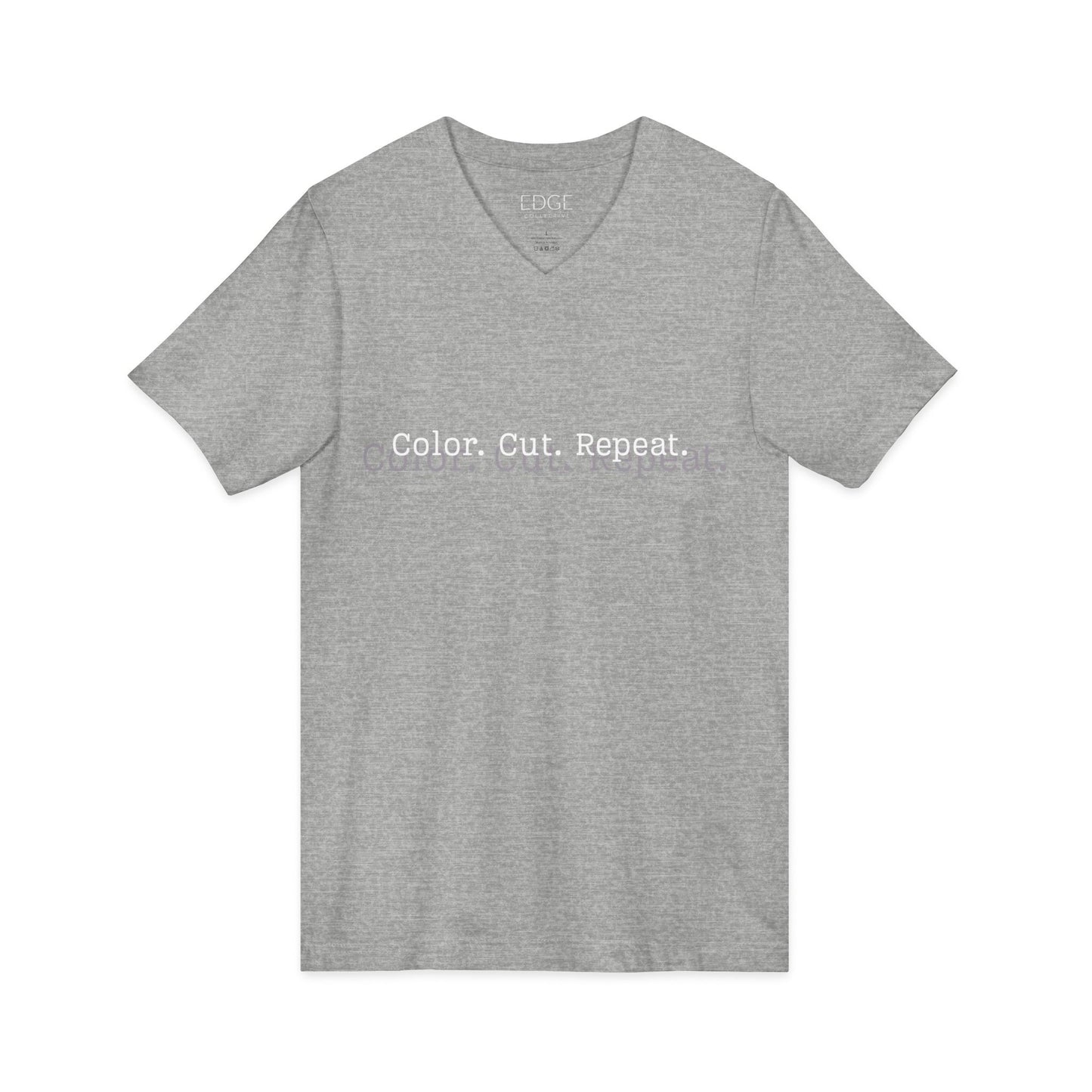 Color. Cut. Repeat. V-Neck Tee | Hairstylist Shirt