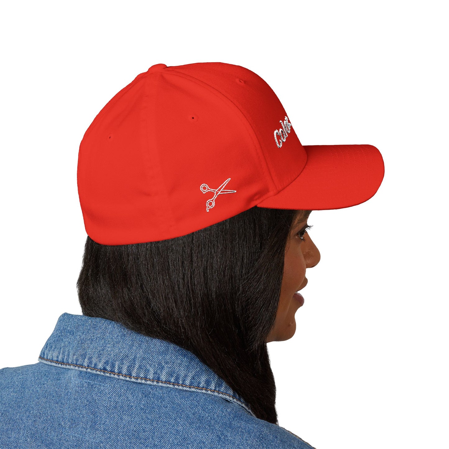 Color. Cut. Repeat. Flexfit Hat | Embroidered Hairstylist Cap